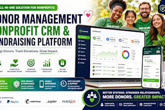 build a nonprofit CRM, donor management system and fundraising platform