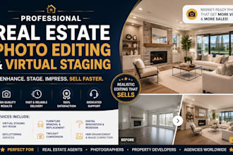 virtual stage your empty room and digital renovation listing