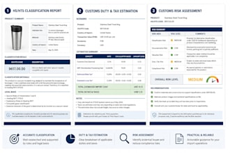 provide hs code, tariff classification and trade compliance analysis