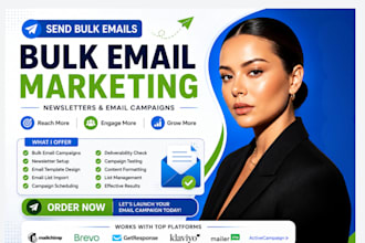 send bulk email campaigns, mass email newsletters and email marketing