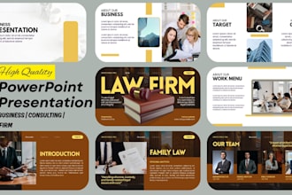 design powerpoint business consulting firm presentation or pitch deck slides