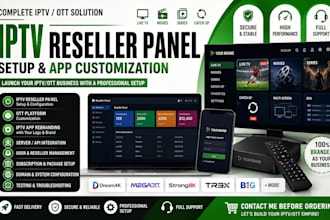 build complete ott system reseller panel dream4k, mega ott with app rebrand
