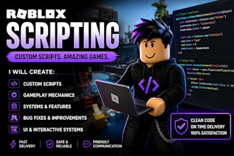 create custom roblox scripts and game systems