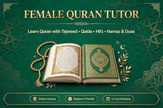 be your female quran tutor for tajweed, hifz and qaida