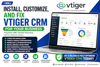 install customize and fix vtiger CRM for your business
