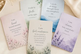 design custom christain affirmation cards inspirational card prayer journal deck