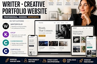 build writerfolio krop carbonmade copyfolion portfolio website