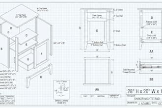 design cabinet and woodworking plans with accurate measurements