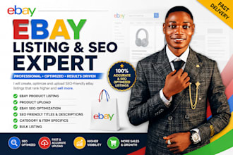 do ebay listing, ebay lister, ebay SEO, ebay product listing,ebay product upload
