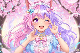 3d character for vtuber, 3d rigging, vrchat, vroid, anime, mmd, vocaloid, motion