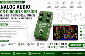 analog audio pcb circuits design amplifier guitar pedal effects schematic layout