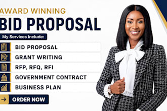 write winning bid proposals, rfp, rfq, rfi and government contract proposals