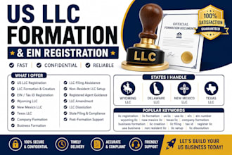 do llc registration, US llc formation, llc creation and ein registration