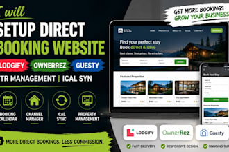 setup direct booking website lodgify ownerrez guesty str management ical syn