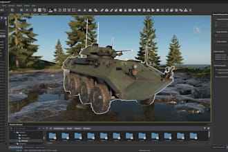 create custom vehicles and military props for arma reforger