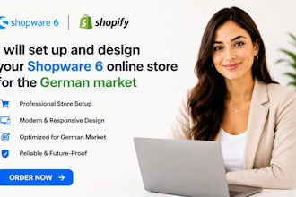 set up, design your shopware 6 online store for the german market, shopify store