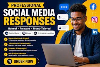 write professional social media responses tailored to your brand