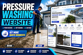 design pressure website power washing soft washing car wash exterior cleaning