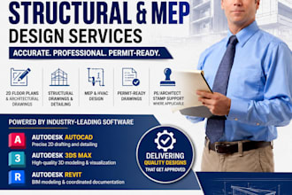 draw floor plan pe architect building permit stamp structural drawing in 24hrs