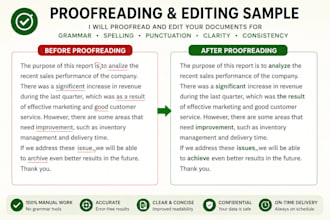 proofread and edit your document