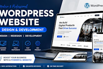 design, redesign and develop a modern wordpress business website