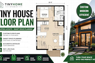 create a custom tiny house floor plan with smart space planning
