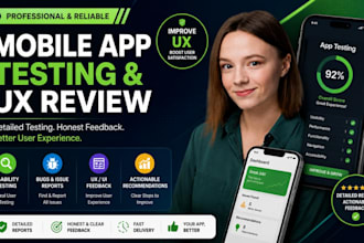 test and review your mobile app for ux, usability and user experience
