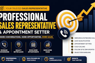 your professional remote sales representative and appointment setter