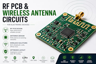 design rf pcb and wireless antenna circuits for electronics devices