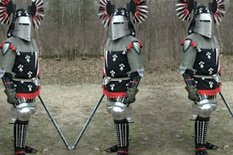 create custom wearable armor cosplay anime props weapon fantasy knight helmets