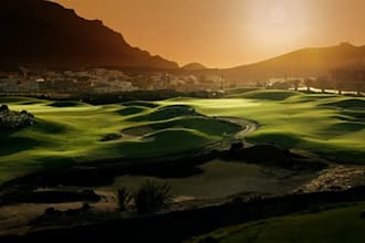 create a 3d golf course and landscape design