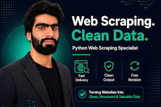 scrape website data and deliver clean excel or CSV