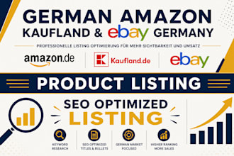 do german amazon product SEO listing, kaufland listing german ebay listing