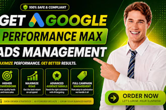 setup and manage your google ads, pmax and ppc shopping campaign, search ads