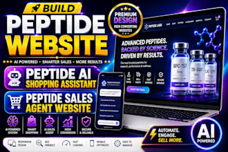 build peptide website peptide ai shopping assistant peptide sales agent website