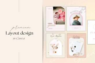 design canva lead magnet ebook workbook freebie guide fillable pdf layout