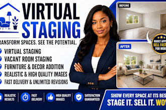 do real estate virtual staging, home renovation and digital staging