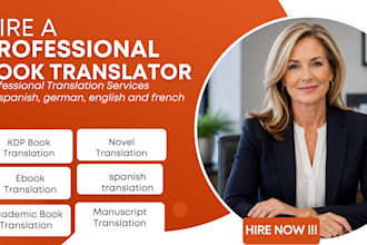 translate your book from spanish german or french to english