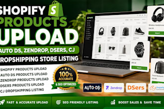 add shopify autods zendrop dsers products upload cj dropshipping store listing