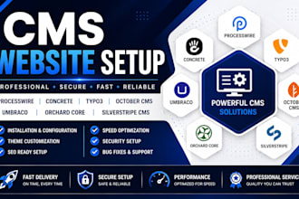 setup processwire concrete typo3 october umbraco orchard core silverstripe cms