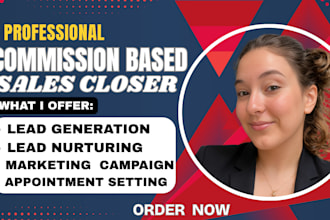 sales representative sales rep commission based sales closer b2b lead generation