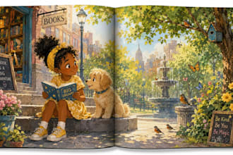 make 3d kids book illustration cover storybook children art design