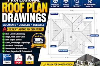 create accurate roof plans roof layouts and autocad drawings