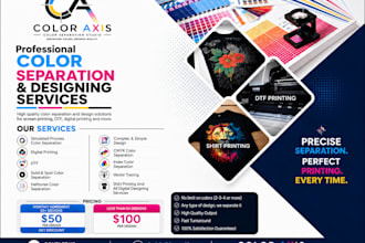 do professional color separation for screen printing