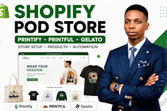 build shopify print on demand store with printify and printful