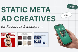 design static meta ad creatives for facebook and instagram