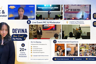 be your professional virtual mc, webinar host, or zoom moderator