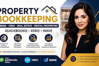 do airbnb vrbo real estate property bookkeeping in quickbooks xero wave appfolio
