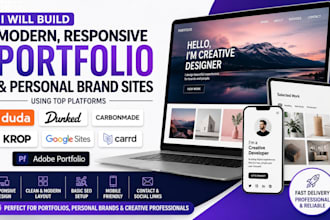 build duda dunked carbonmade krop google sites carrd adobe portfolio website