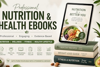create nutrition health wellness and fitness ebooks